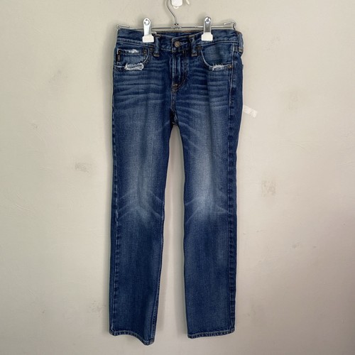 Abercrombie Kids Girls distressed 5 Pocket Low Rise Denim Jean Size 14 Retro