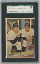 1957 Topps 407 Berra/Mantle SGC 4 708375 