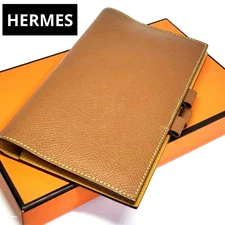 Hermes Agenda GM Planner Cover / Card Holder Leather Brown
