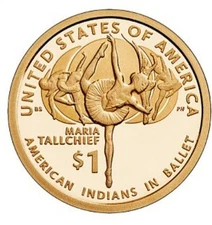 2023 S SACAGAWEA NATIVE AMERICAN MARIA TALLCHIEF PROOF DOLLAR $1