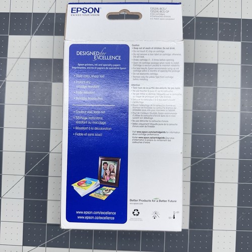 Epson 252XL 252 Black Tri-Color Ink Cartridge 4 Pack EXP 08/2026 Sealed - 第 2/3 張圖片