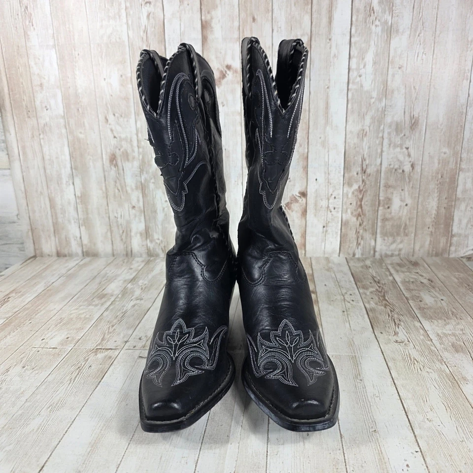 Botas vaqueras occidentales de cuero negro para mujer Durango RD5510 talla 8M Foto 4 de 4