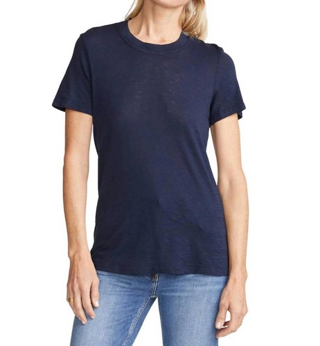 Stateside Supima Slub Jersey Crew Tee Top Gr. S