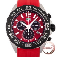 TAG HEUER Formula 1 Chronograph CAZ101AN.FT8055 Red Dial Used From Japan