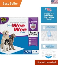 Wee-Wee Targeted Attractant Dog Pee Pads, 24x24, 75ct