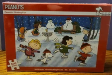 Peanuts Skating Fun 500 Piece Interlocking Jigsaw Puzzle 30x20 New