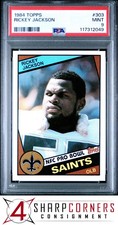 1984 TOPPS #303 RICKEY JACKSON RC SAINTS HOF PSA 9