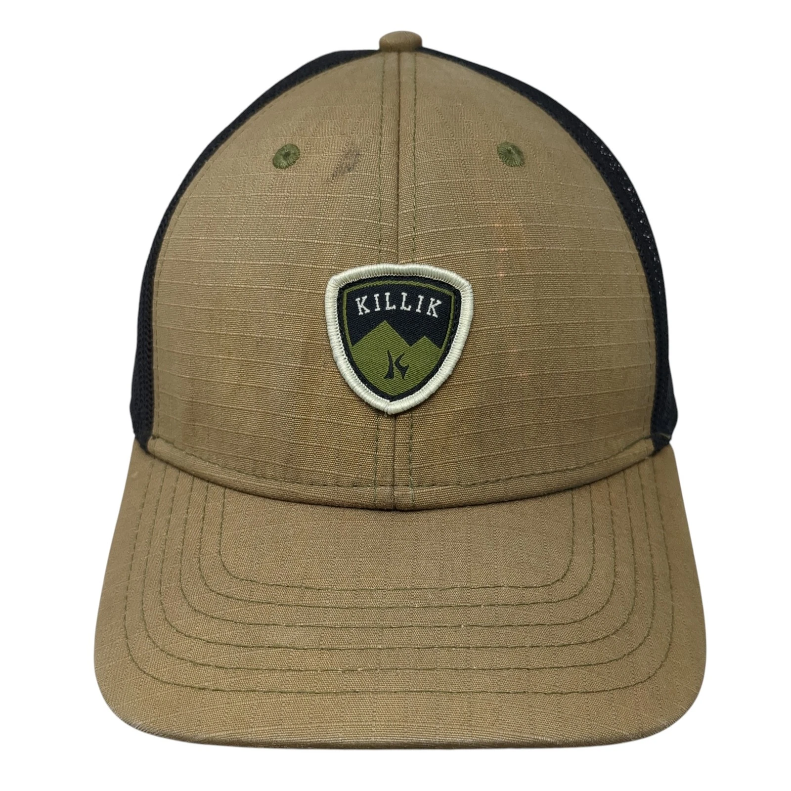 Killik Fitted Baseball Cap Brown XL Mesh Back 6 Panel Outdoor Cap