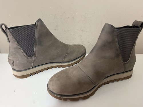 Sorel "Harlow" hellbraune Leder-Chelsea-Stiefelette NL4333-052 Damengröße 8 - Bild 6 von 11