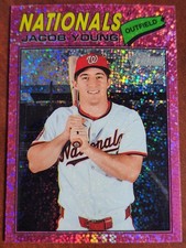 ⚾🔥 2026 Topps Heritage Jacob Young Pink Sparkle #279 Washington Nationals