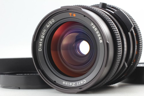 FLE 【TOP MINT w/ Hood】 Hasselblad CF 50mm f4 Carl Zeiss Distagon Lens From Japan - Picture 9 of 15