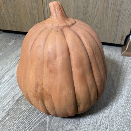 Vintage Terrakotta Ton JACK O LATERNE Kürbis Halloween Gesicht Siehe Bilder! - Bild 4 von 7