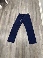 FIGS Scrub Pants Small Navy Blue Drawstring Stretch Technical Collection