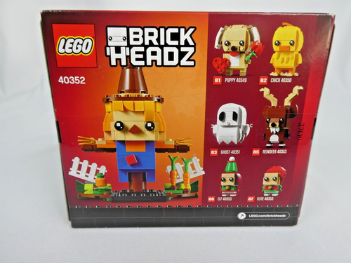 LEGO BRICKHEADZ Scarecrow Thanksgiving Fall Building Toy #40352 2019 Retired - Picture 2 of 6