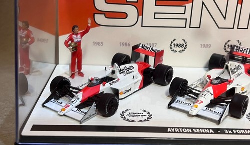 Ayrton Senna - Mclaren - 3x World Champion with Figure - 1:43 - Limited Edition - Picture 4 of 10