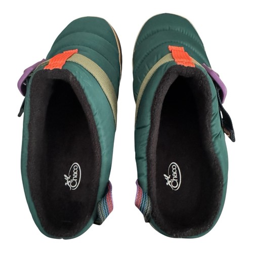 Chaco Ramble Puff Zoccoli Ciabatta Slip-On Uomo 10 Retro Verde Pino $75 - Foto 4 di 7