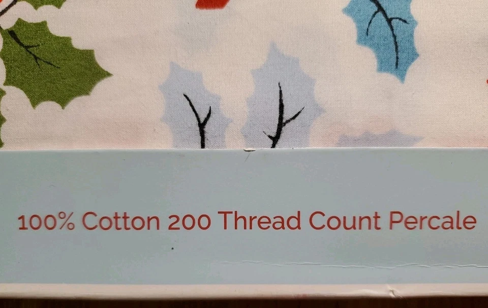 Cath Kidston Christmas Holly Berry 1 par de fronhas padrão 21 x 28 algodão - Imagem 3 de 4