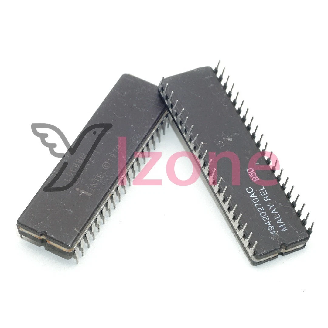 Microprocesseur Intel 8088 D8088 CDIP40 Neuf Vintage - Pièce Informatique Rétro