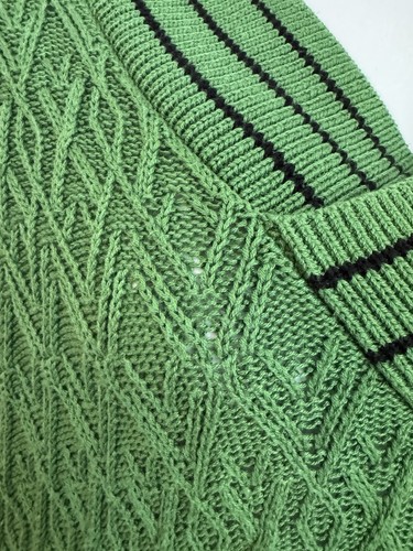 Cabi Women's Sweater Pullover Lucky Day Kelly Green Ivy League  Size L  EUC - Picture 3 of 7