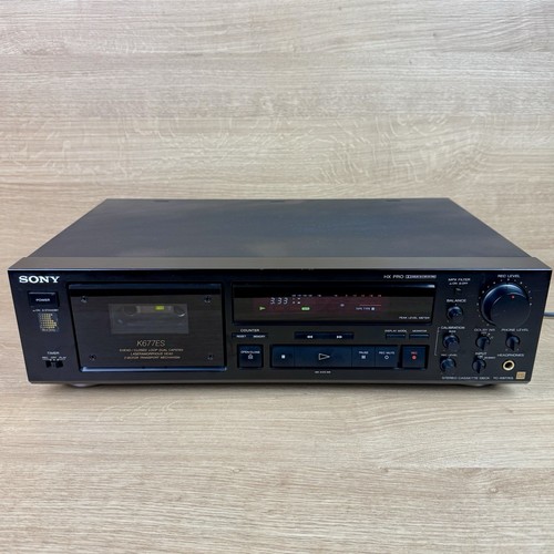 Sony TC-K677ES Cassette estéreo de 3 cabezales cubierta de cinta Dolby B/C y HX-PRO VER DESCRIPCIÓN - Imagen 2 de 13