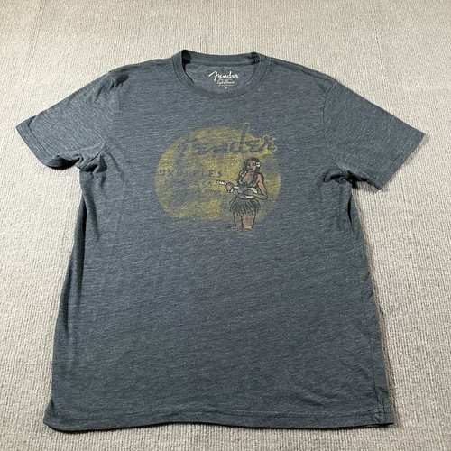 Lucky Brand Mens Fender Ukuleles Corona CA Tee Shirt Size Medium Guitars - Picture 2 of 8
