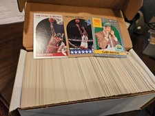 1990-91 HOOPS BASKETBALL COMPLETE SET - 440 CARDS, SERIES I & II, JORDAN- PAYTON