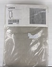 Ikea Bc LENDA Curtains 2 Panels w/Ties Cotton 55" x 98” Sand Tan Beige NEW Tab