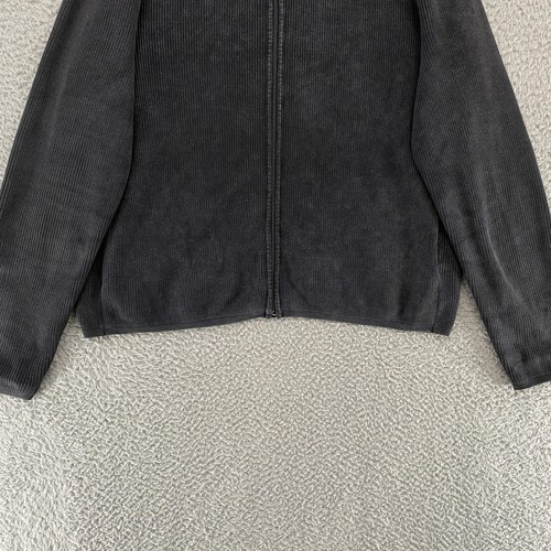 rag & bone Sweater Mens Large Gray Full Zip Organic Cotton Ribbed Thick Dexter - Picture 3 of 11