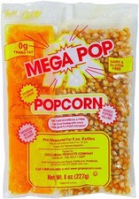 Gold Medal 2611432 Mega Pop Popcorn Butter 8 Oz. 36/Carton (2836) 
