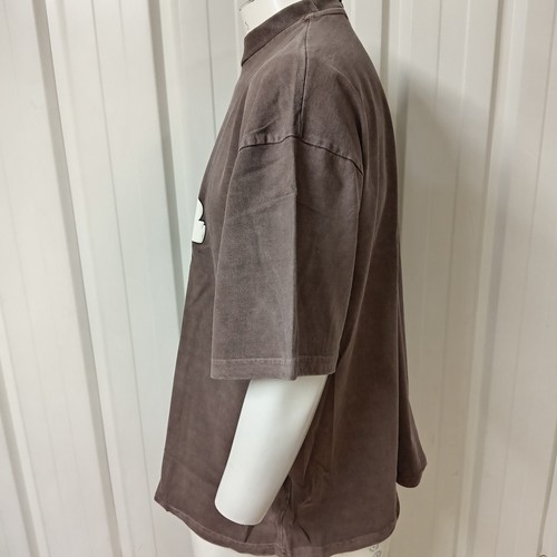 Illicit Bloc Race Merch T-Shirt Washed Brown XXL 300GSM 100% Cotton Boxy Fit 2XL - Picture 3 of 8