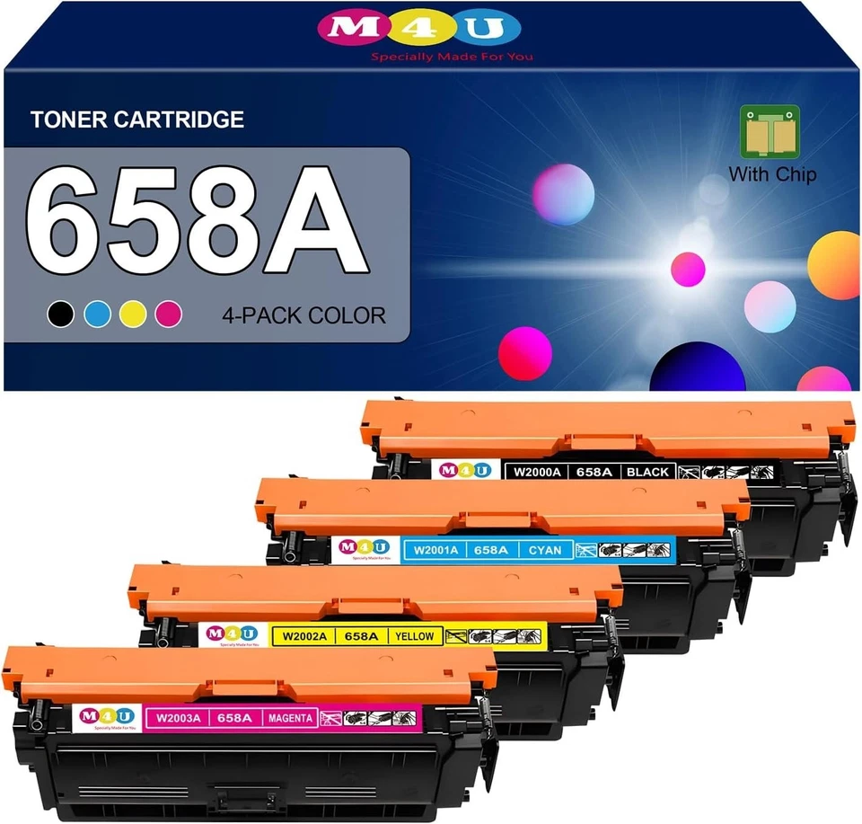 Juego de cartuchos de tóner Premium 658A para impresoras Color Enterprise M751dn y M751n Foto 3 de 4