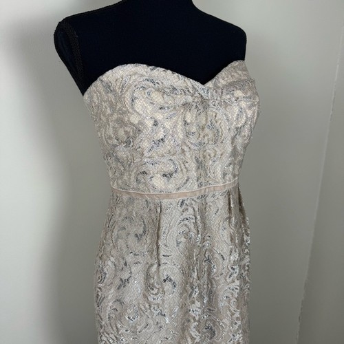 Jenny Yoo Hudson Dress Sandstone ~ 6 - Picture 5 of 14