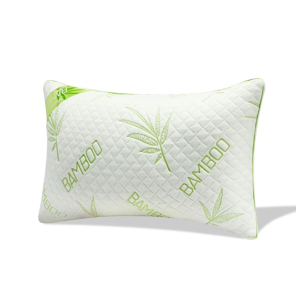 Bamboo 2cm Topper Luxury Quality Cosy Bed Mattress Ultra-Soft Memory Foam Pillow