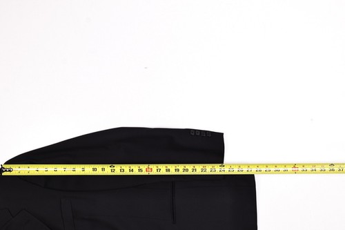 Hugo Boss Einstein/Omega 110s Black 3-Button Suit 42R Pleated Cuffed Pants 30x30 - Picture 12 of 18