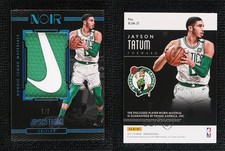 2017-18 Panini Noir Rookie Jumbo Materials Brand Logo /5 Jayson Tatum #RJM-JT RC