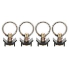  4pcs Single Bolder -Fitness L -Track Accessoires Cargo Control Downs Stahlrunde