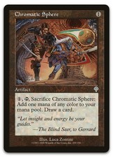 Chromatic Sphere #299 (LP) Invasion INV Magic MTG