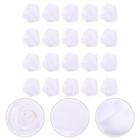 20 Pcs Artificial Roses for Decoration Small Flowers Crafts Miniature Ribbon