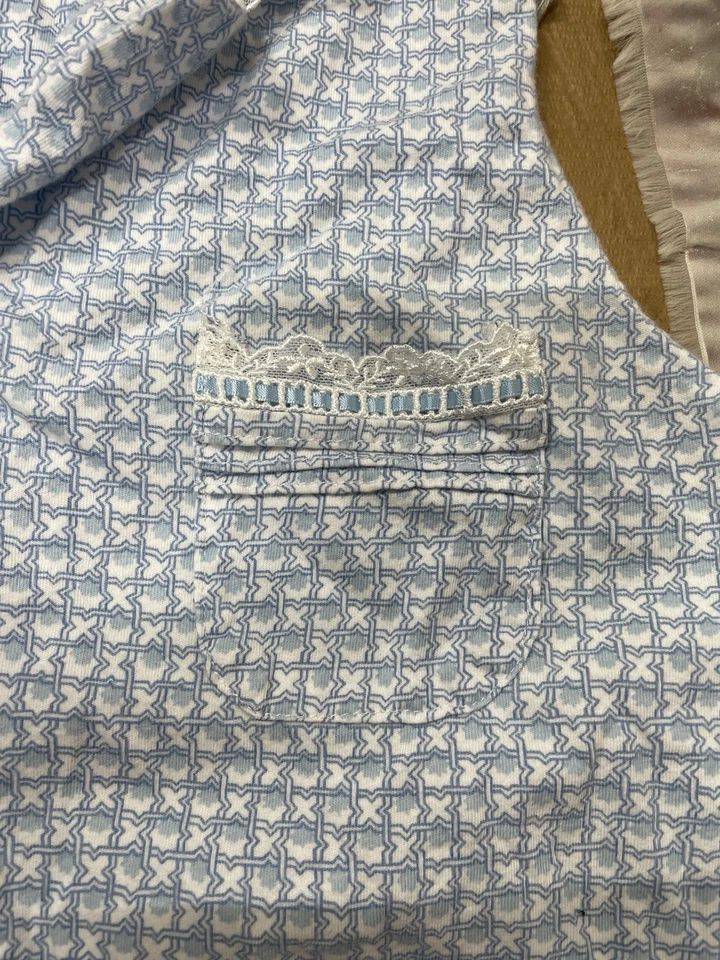 Eileen West Two Piece Cotton Cottage Core Short Pajama M Set - Image 2 of 4