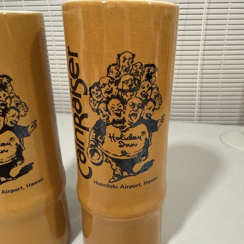 Daga Hawaii Cainraiser Waikiki Bamboo Shaped Tiki Mug Holiday Inn Rum Cocktail 2 - Picture 3 of 14