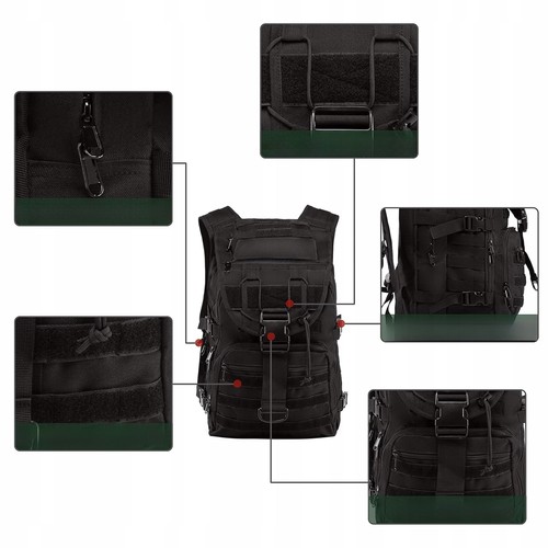 39L Molle Army Rucksack Trekking Wandern Outdoor Armee Bundeswehr Kampfrucksack - Bild 8 von 23