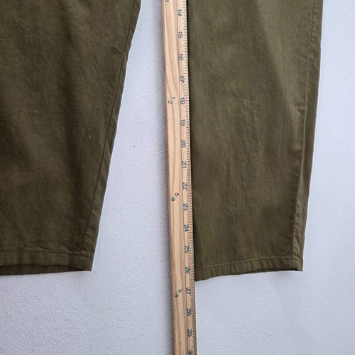 Eileen Fisher Womens Olive Ankle Pants Size 12 Utility Casual Pockets Minimalist - Picture 9 of 10