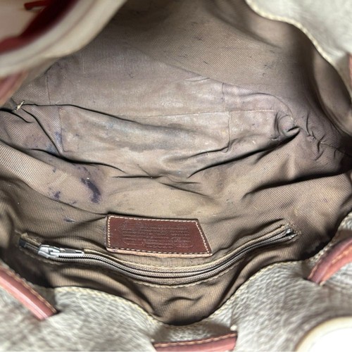 Vintage Coach Cremefarbene Pebbled Leder Damen Schultertasche Handtasche - Bild 10 von 12