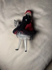 Di Carlini Woman Shopping Ornament Hand Blown Glass Italy