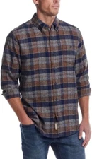 Weatherproof Vintage Men's Casual Soft Brushed Plaid Flannel Shirt  Multi  L*