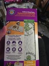 New PoochPad Indoor Turf Dog Potty Replacement Pads 16x24" 2 Pack Reusable