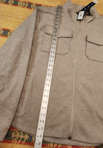NWT Kenneth ColeMen's Techni-Cole Full-Zip Shirt Jacket Fleece 2XL Super Soft - Picture 4 of 10