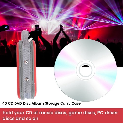 40 CD DVD Disc-Album Lagerung tragen Fall-Abdeckung Portemonnaie Huelsenhal4910 - Afbeelding 4 van 8
