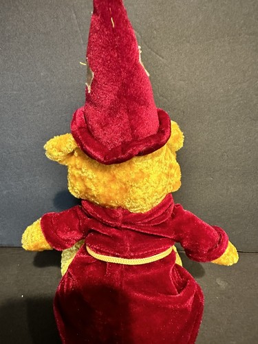 Plush WIZARD WINNIE the POOH w/RED HAT & ROBE 11” Stuffed Animal Carousel Toy - Picture 5 of 8