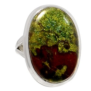 Dragon-Blood-Stone-925-Sterling-Silver-Ring-Jewelry-s-7-5-AR60044